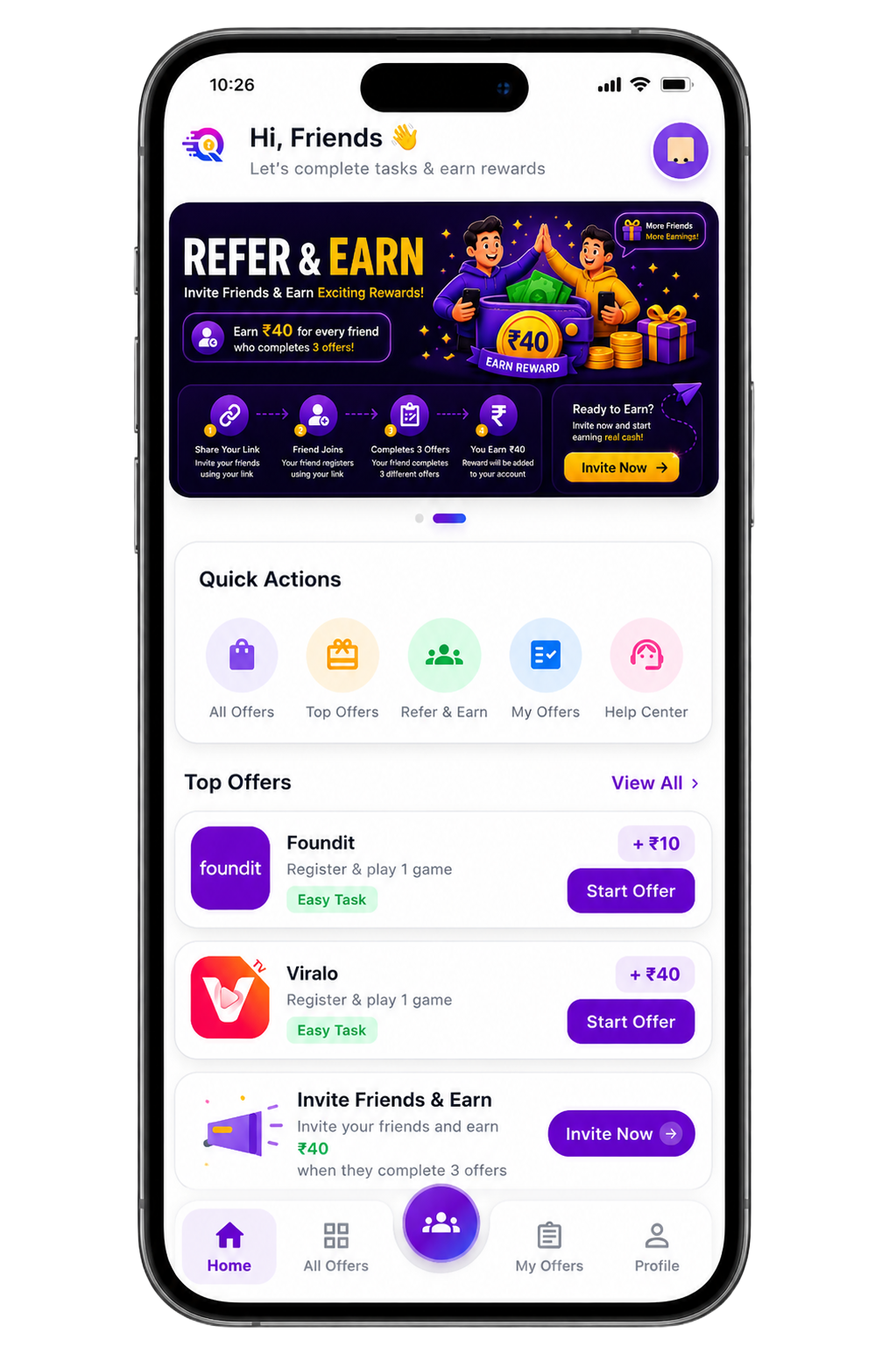 EarnQuix app preview